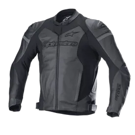 ALPINESTARS GP FORCE LEATHER AIRFLO JACKET - BLACK/BLACK