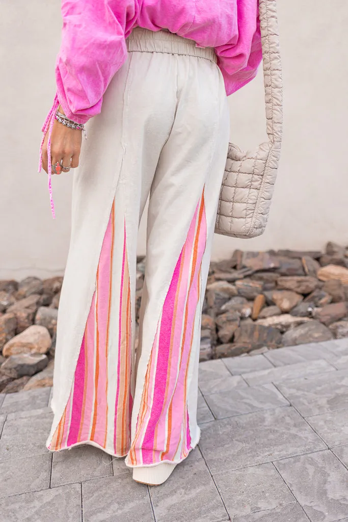 Boho Breeze Striped Wide-Leg Pants