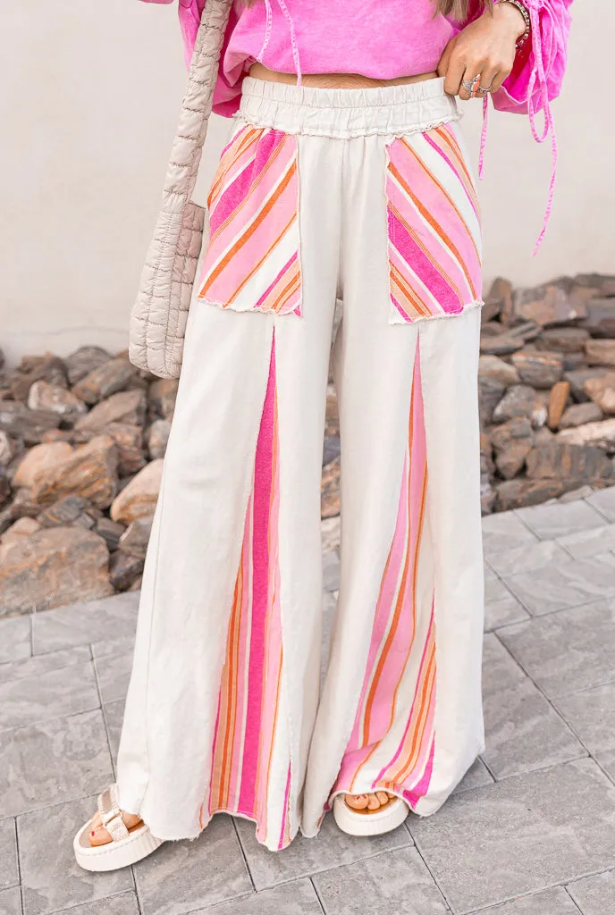 Boho Breeze Striped Wide-Leg Pants