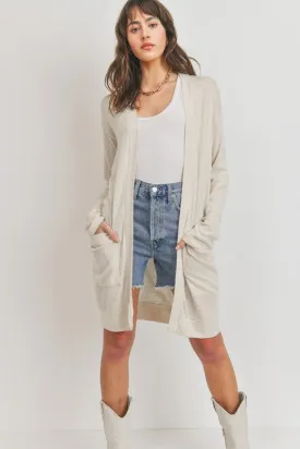Brushed Knit Open Cardigan (1 Large Left)
