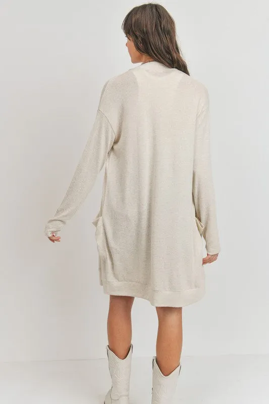 Brushed Knit Open Cardigan (1 Large Left)