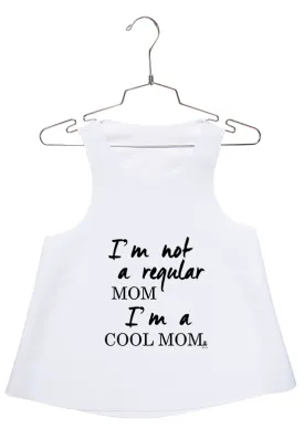 Cool Mom Just Letters Racerback