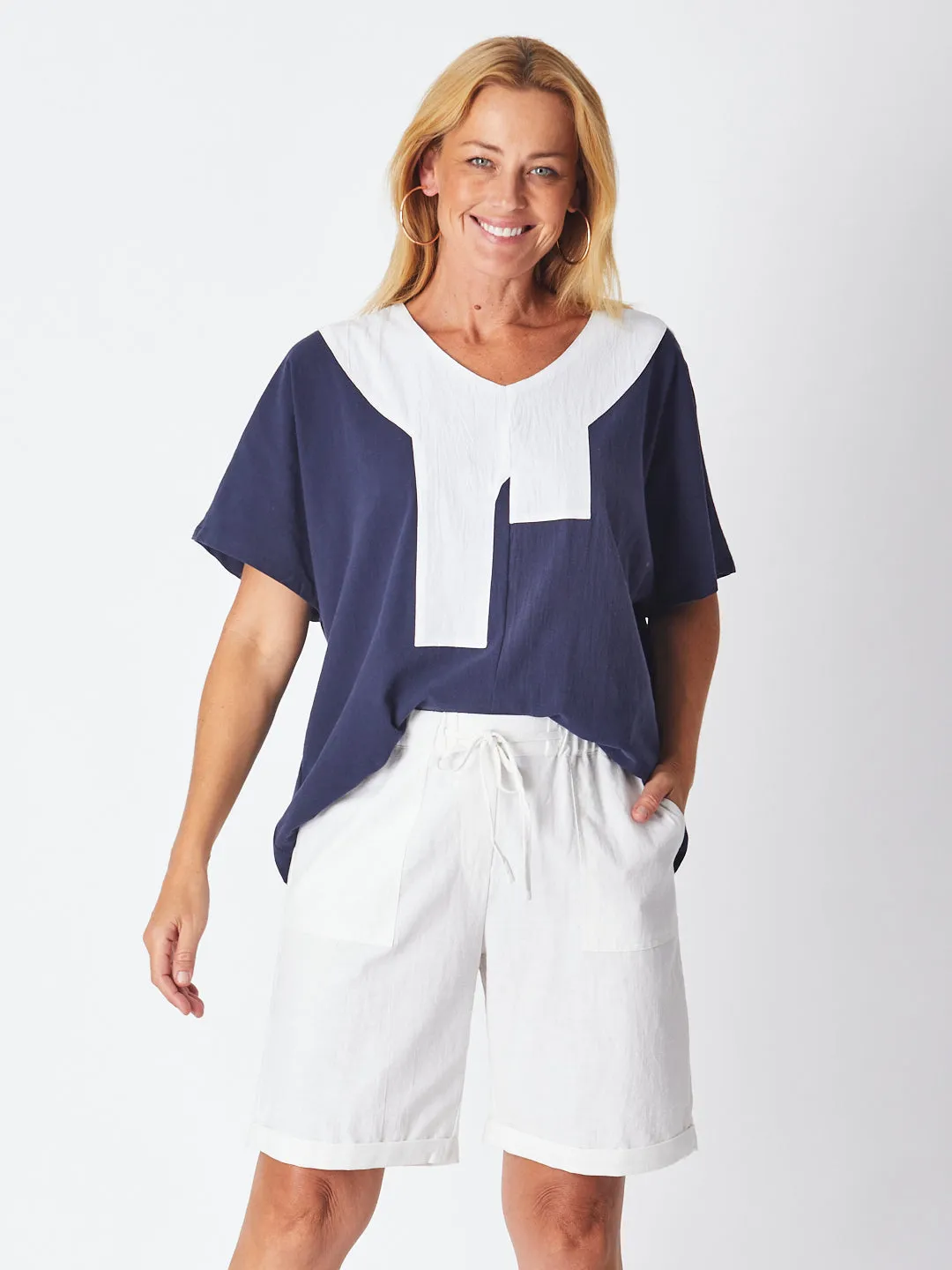 Drawstring Short - White 27702-S