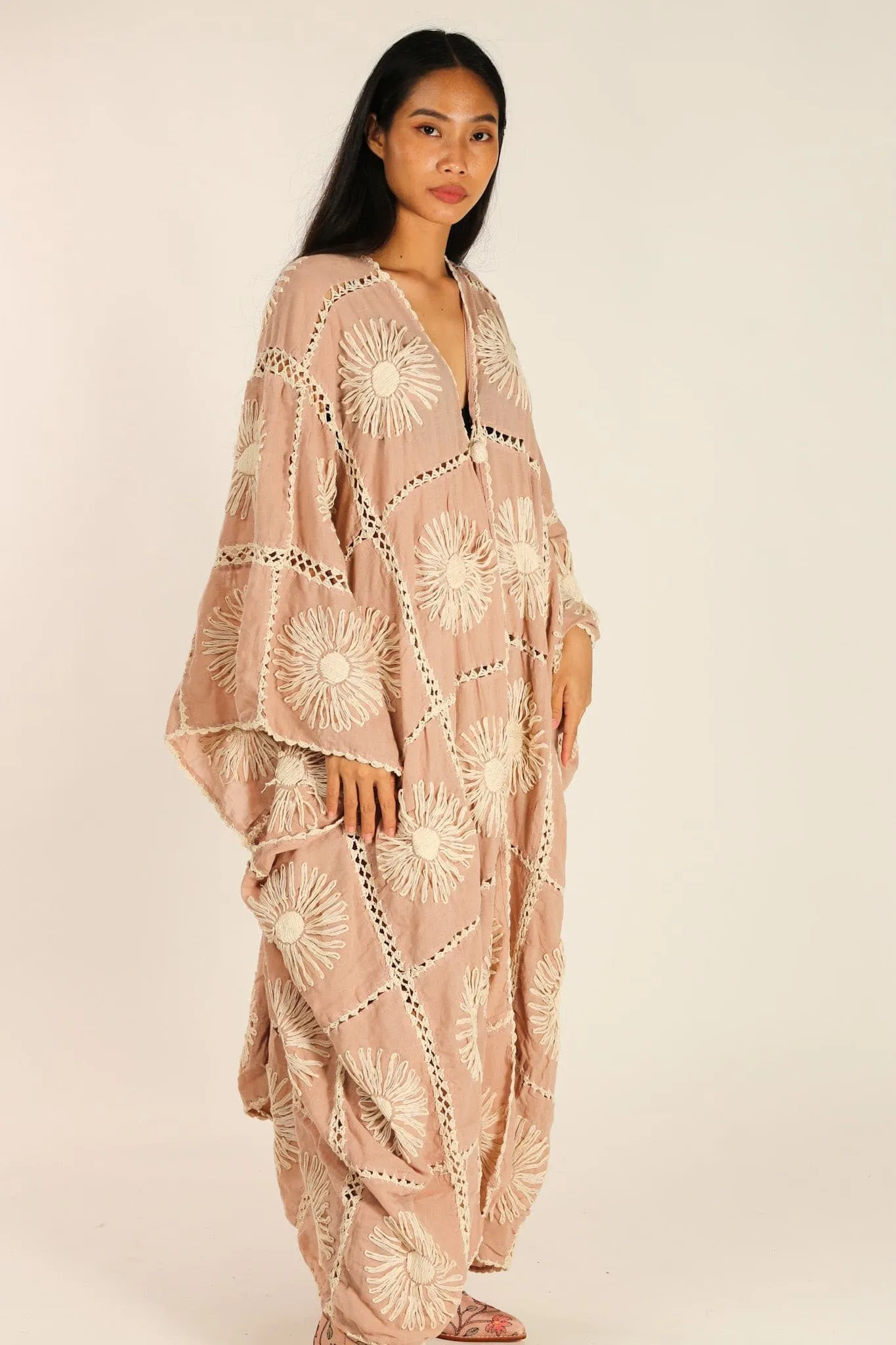 FLORA CROCHET NUDE PINK