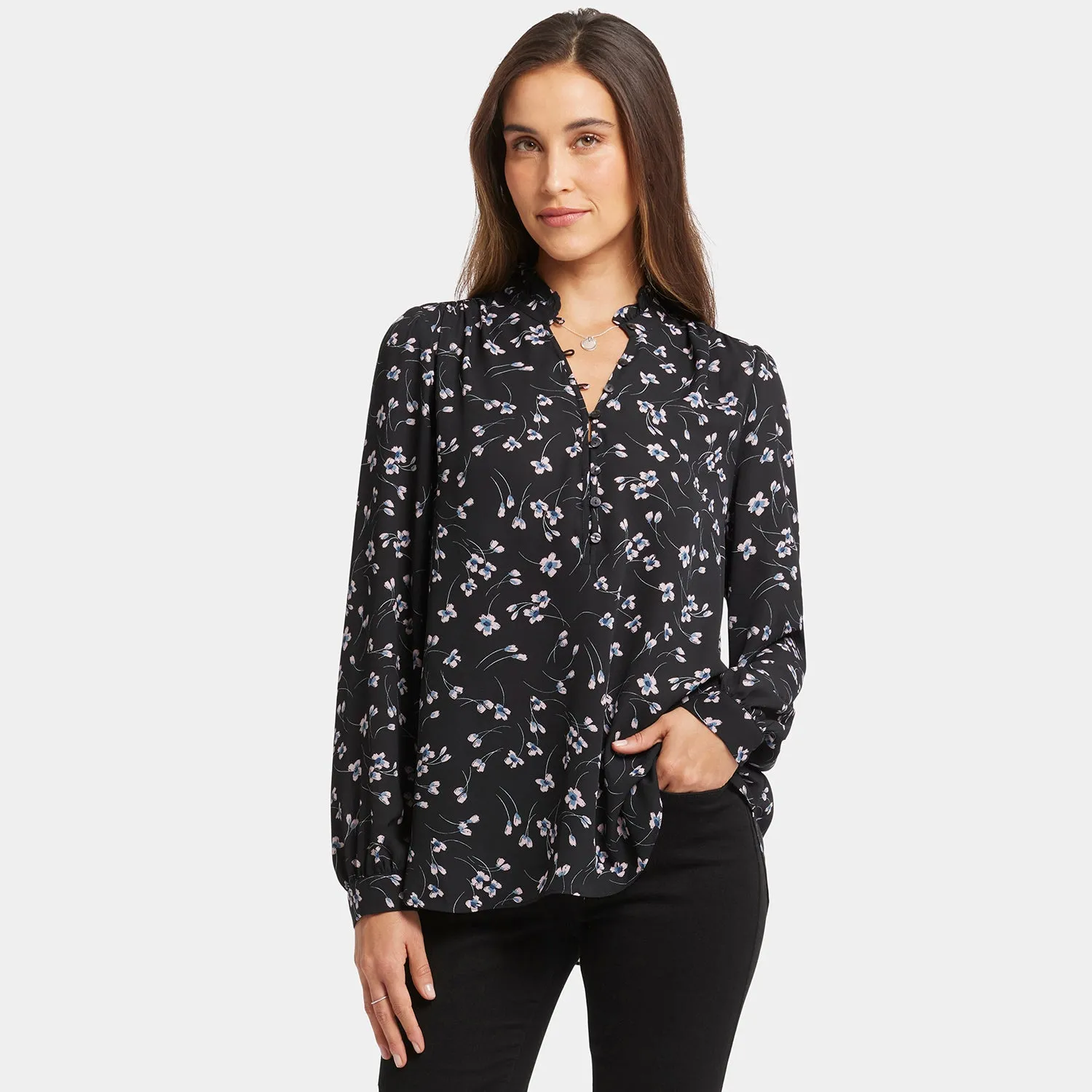 Hannah Blouse - Cascade Petals