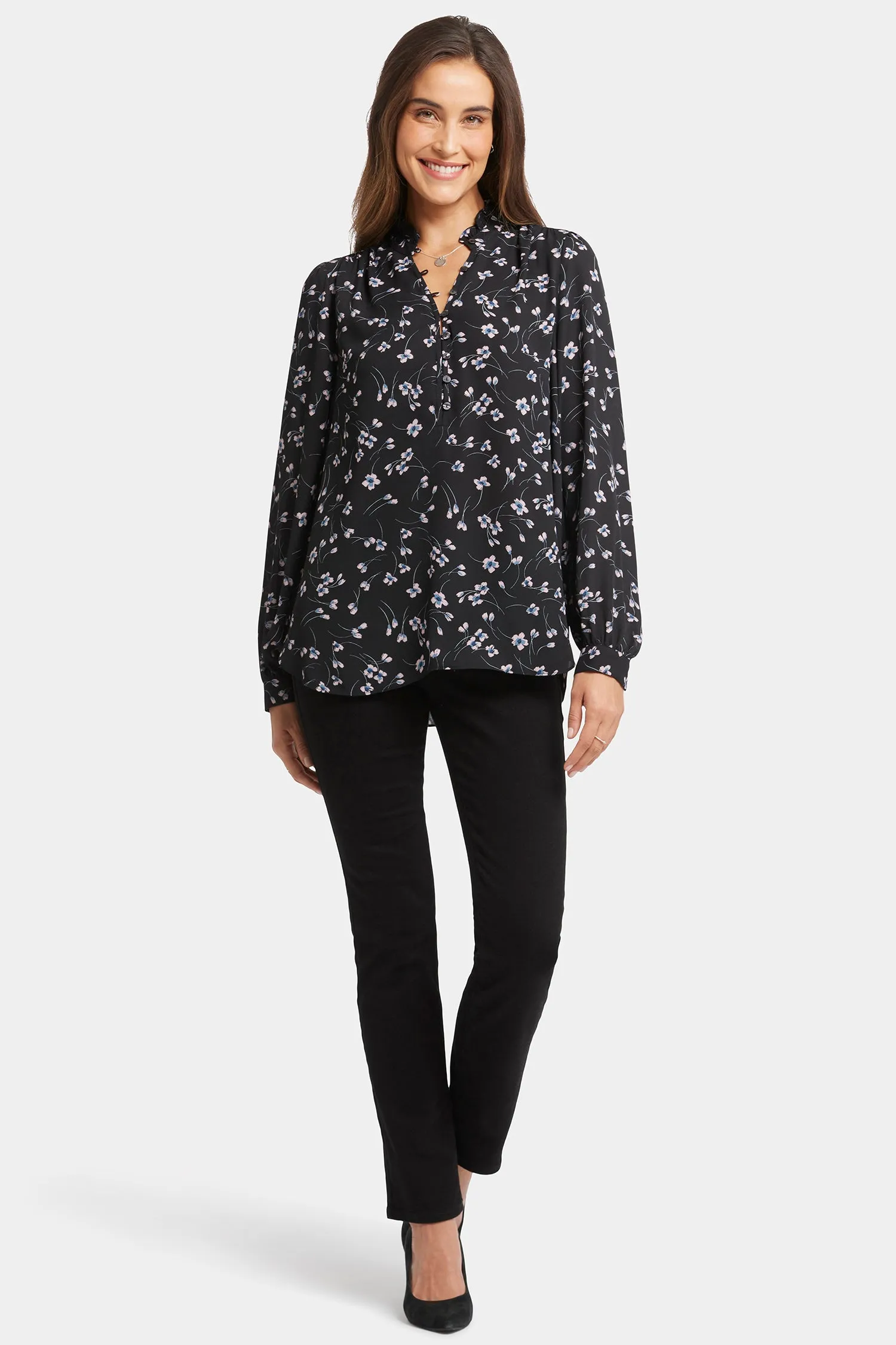 Hannah Blouse - Cascade Petals