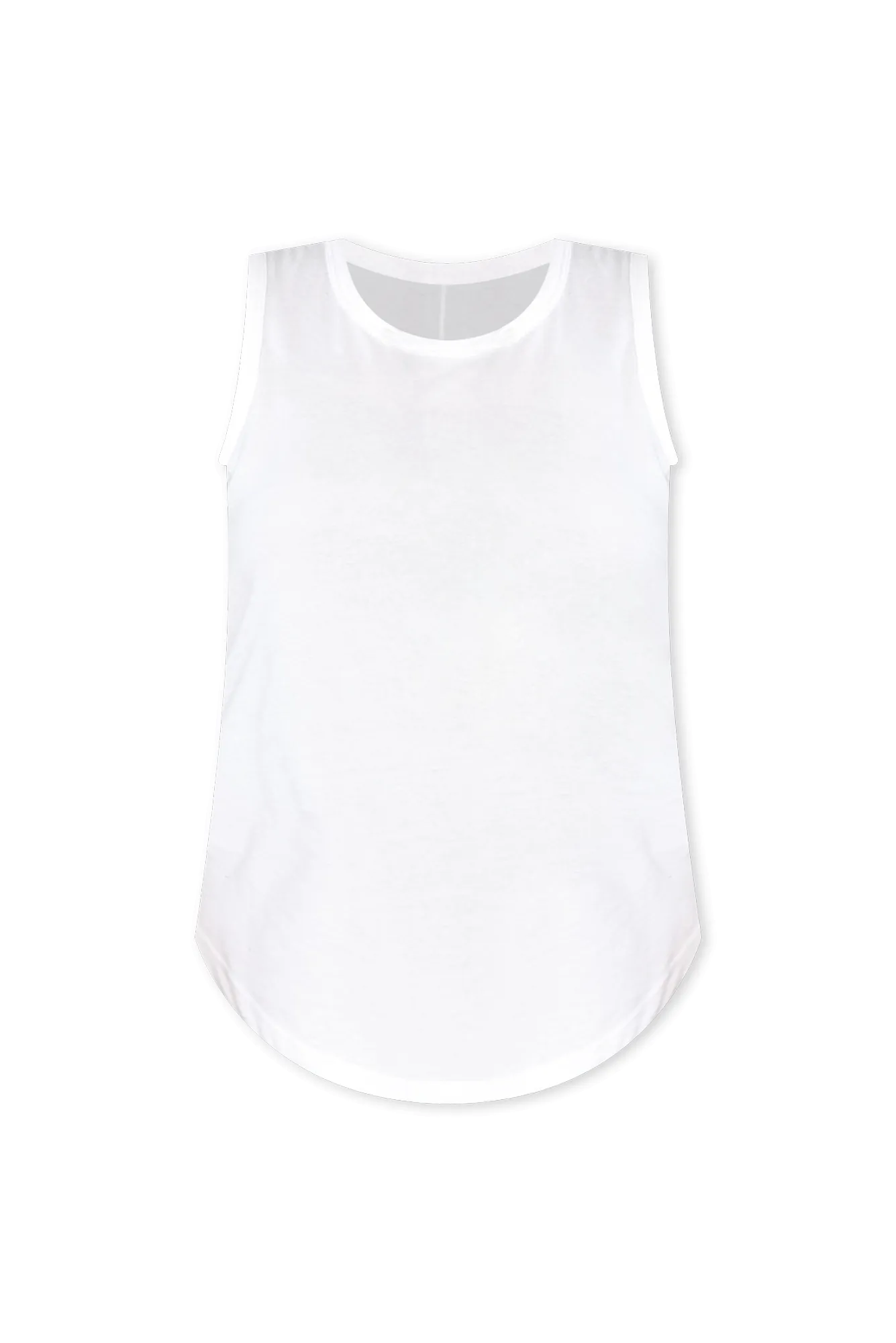 Keira White Cotton Tank