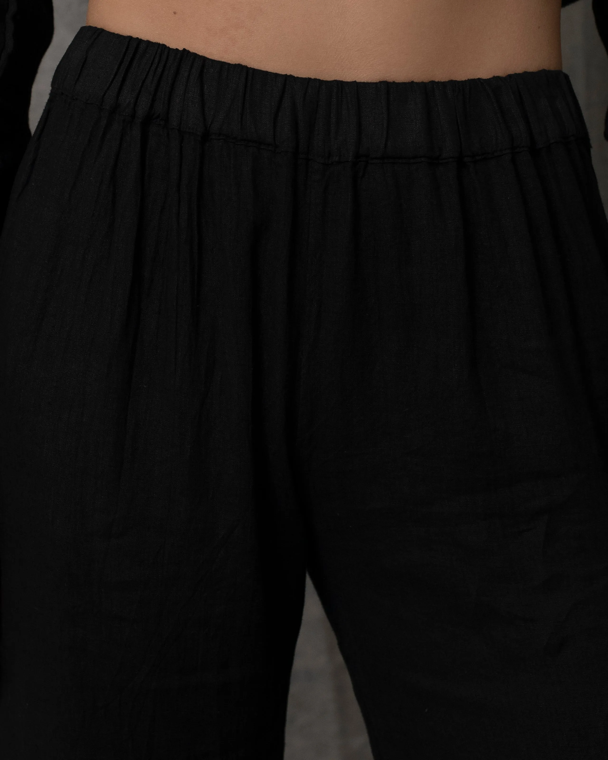 Meloni Pants Linen Black