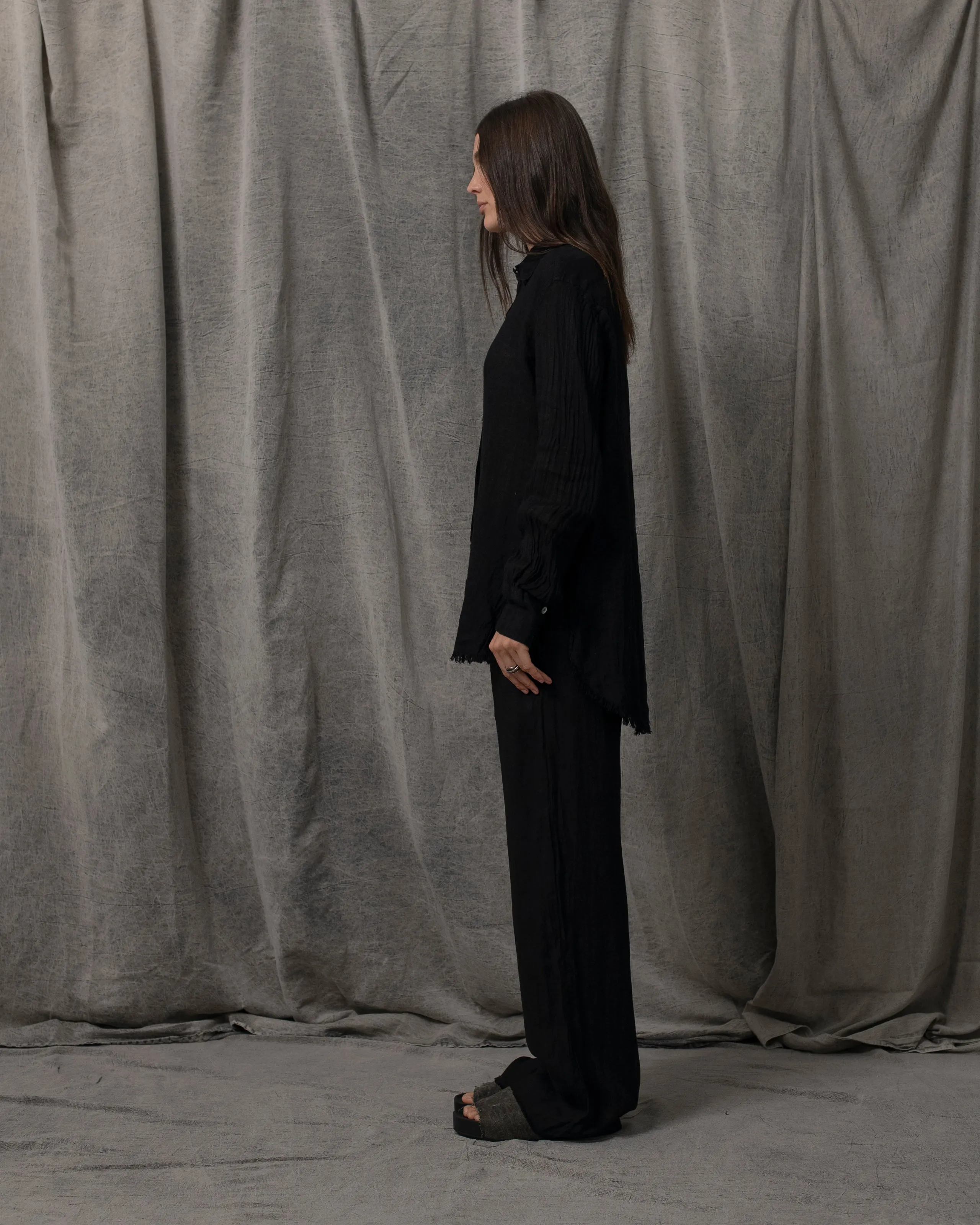 Meloni Pants Linen Black