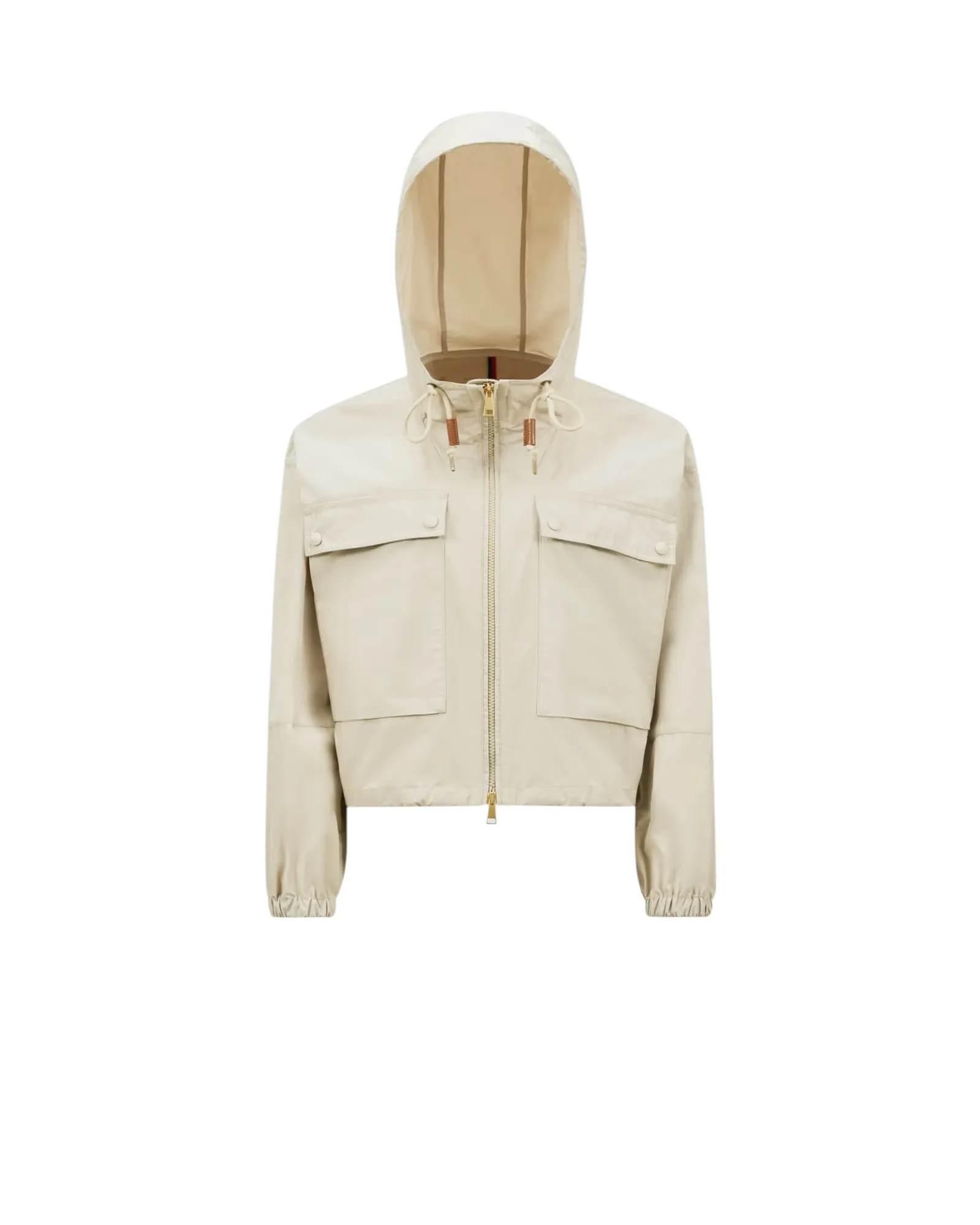 MONCLER SAUVAN SHORT HOODED PARKA BEIGE