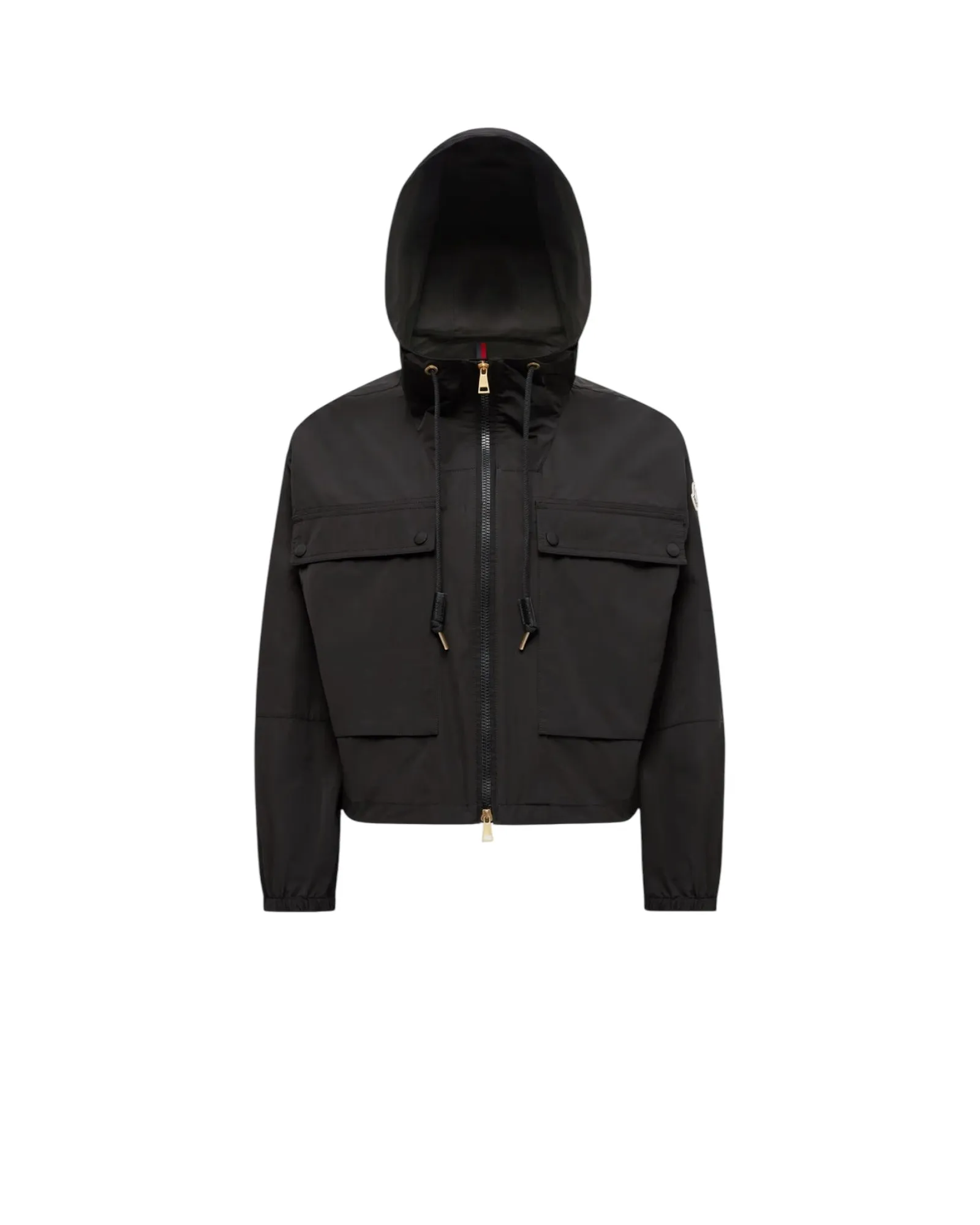 MONCLER SAUVAN SHORT HOODED PARKA BLACK