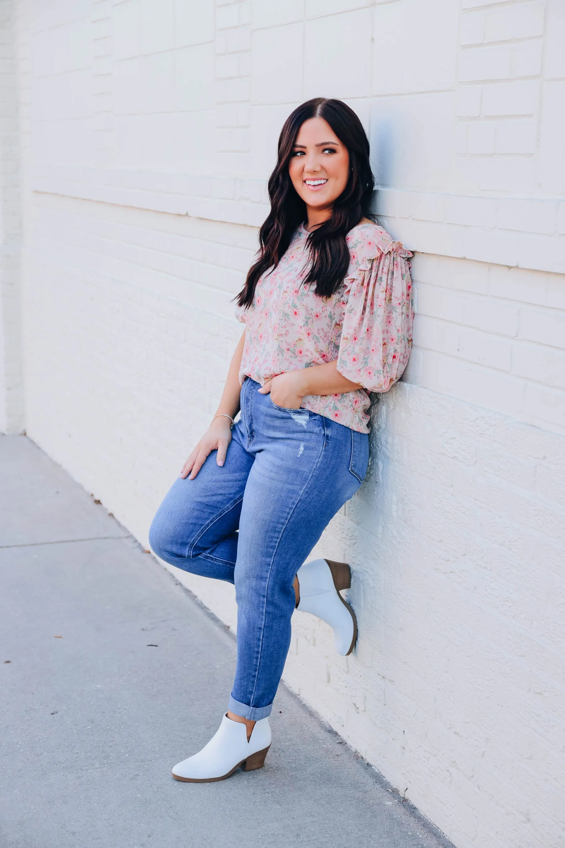 Morning Glory Floral Blouse