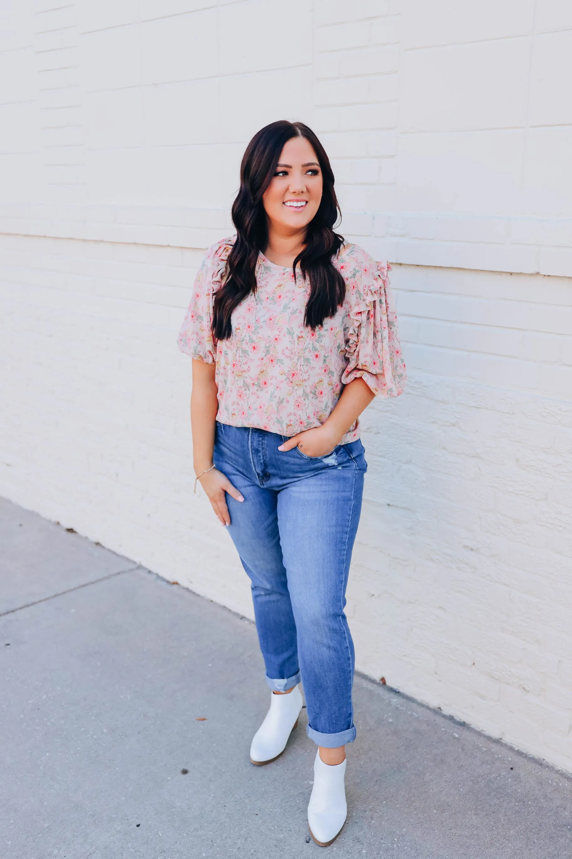 Morning Glory Floral Blouse