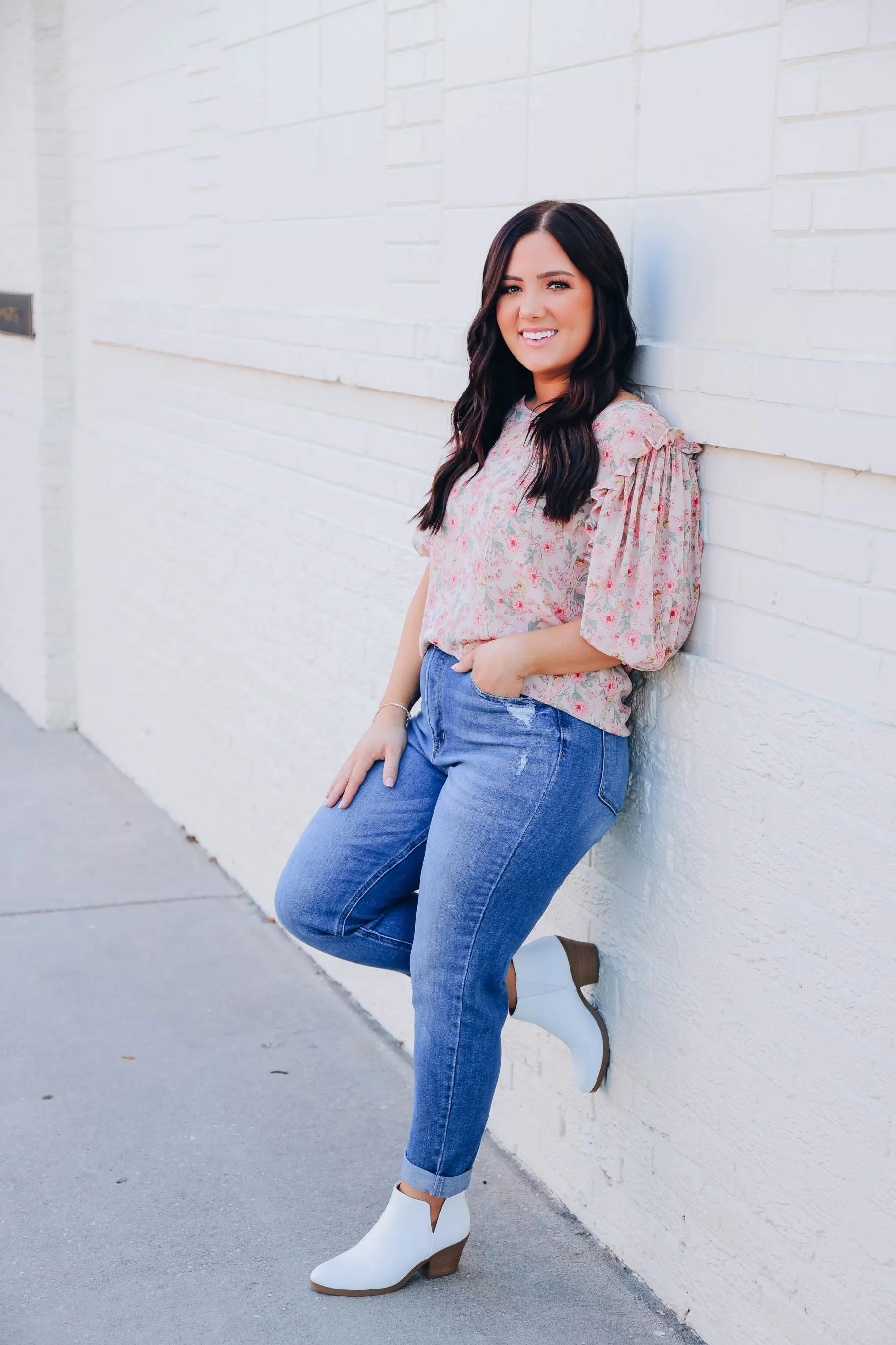 Morning Glory Floral Blouse