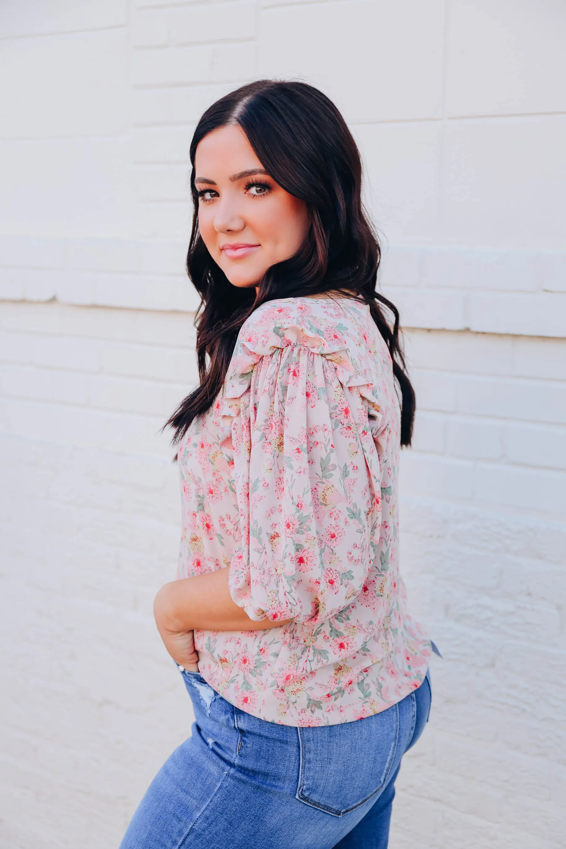 Morning Glory Floral Blouse