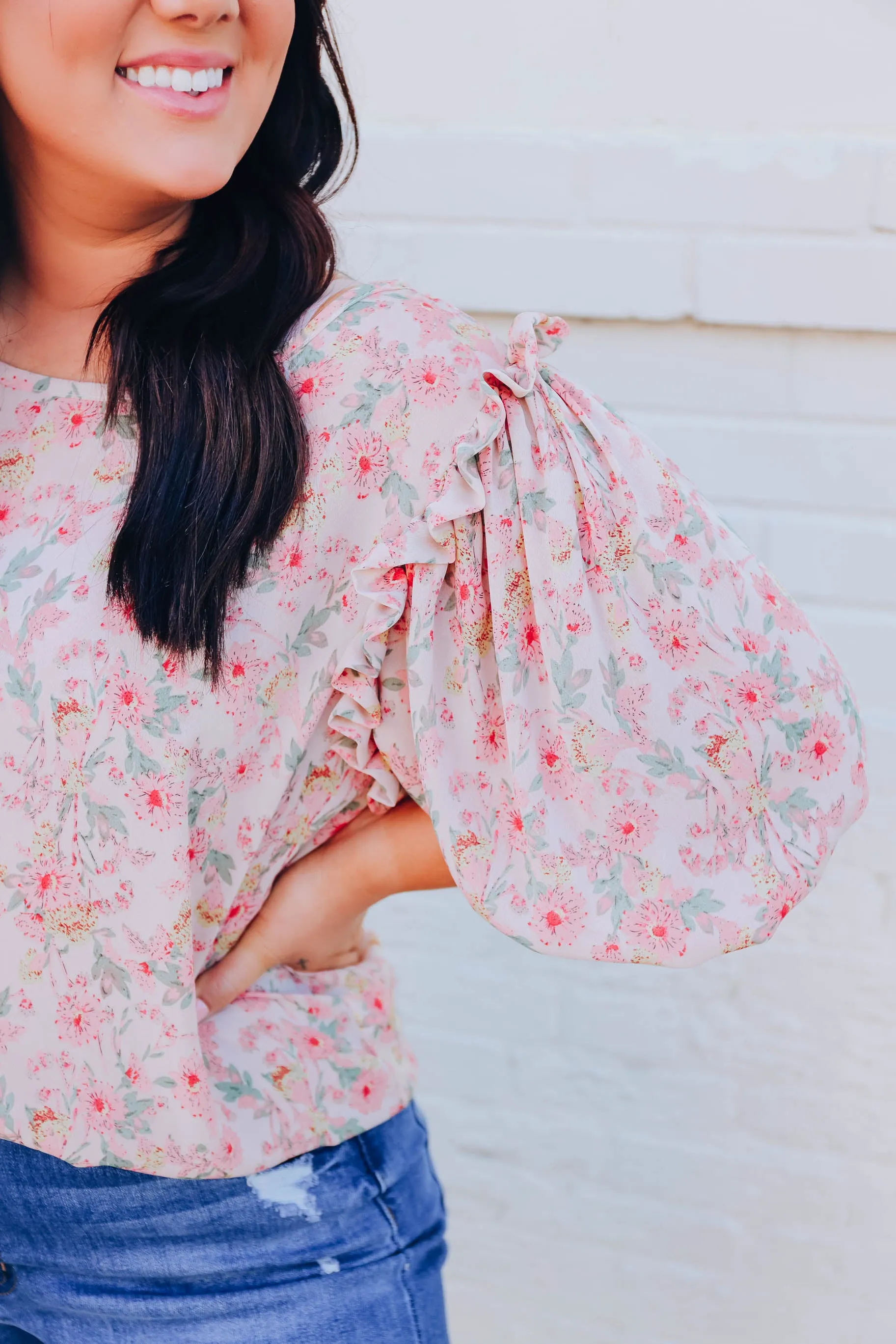 Morning Glory Floral Blouse