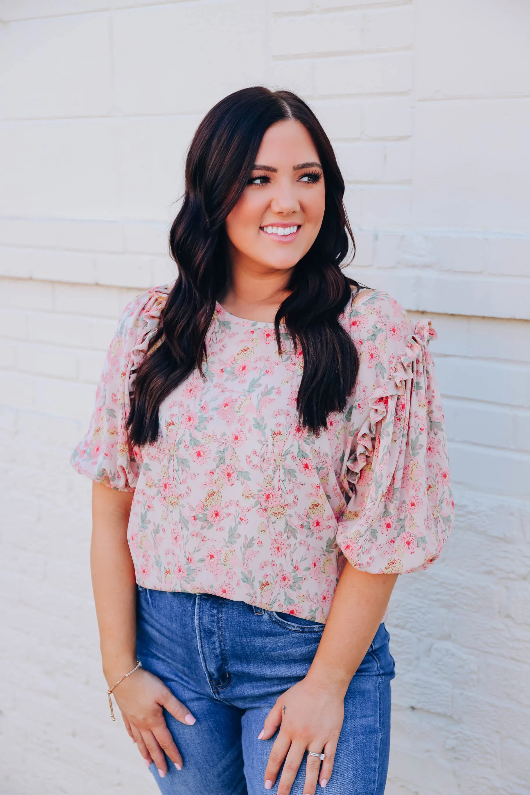 Morning Glory Floral Blouse