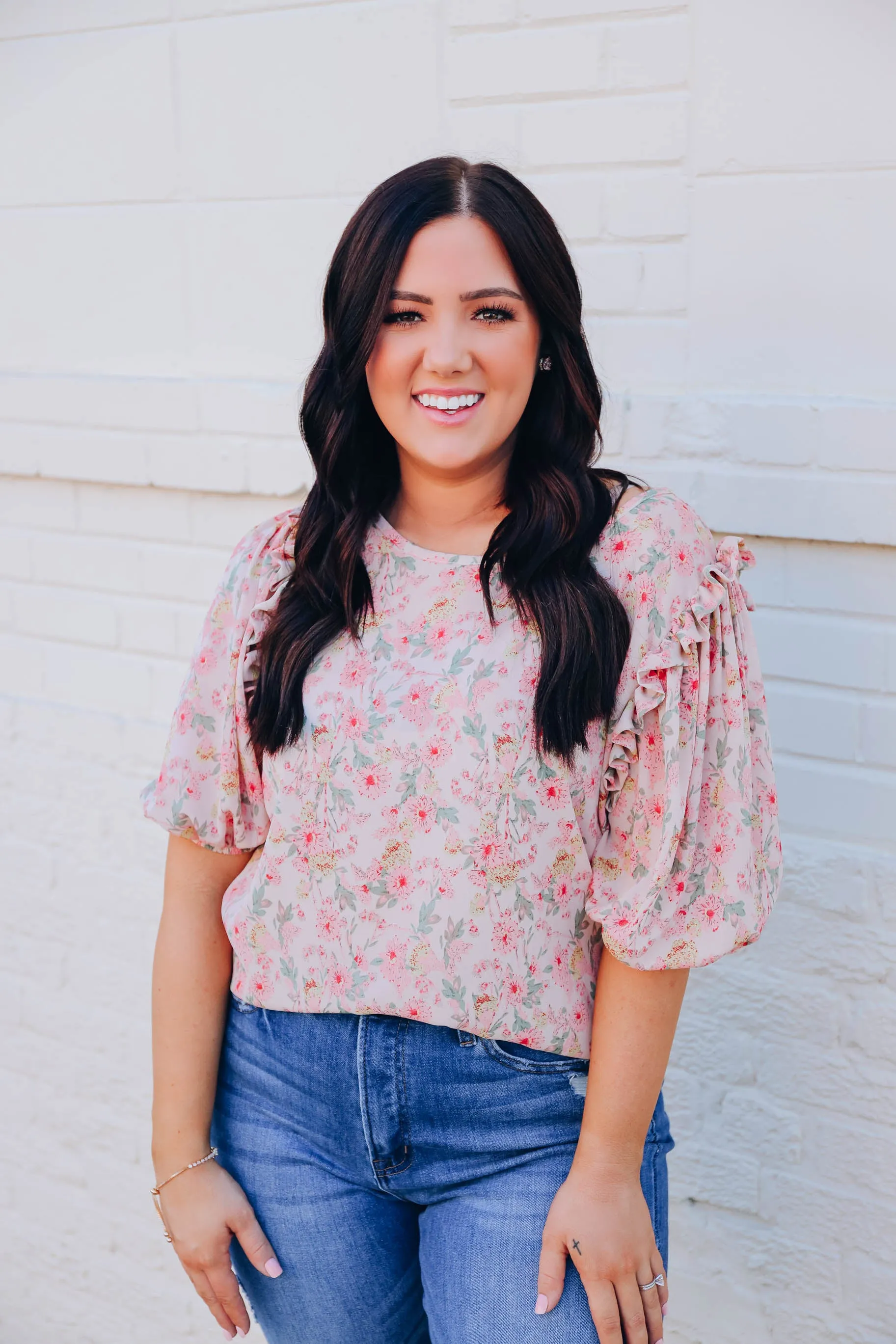 Morning Glory Floral Blouse