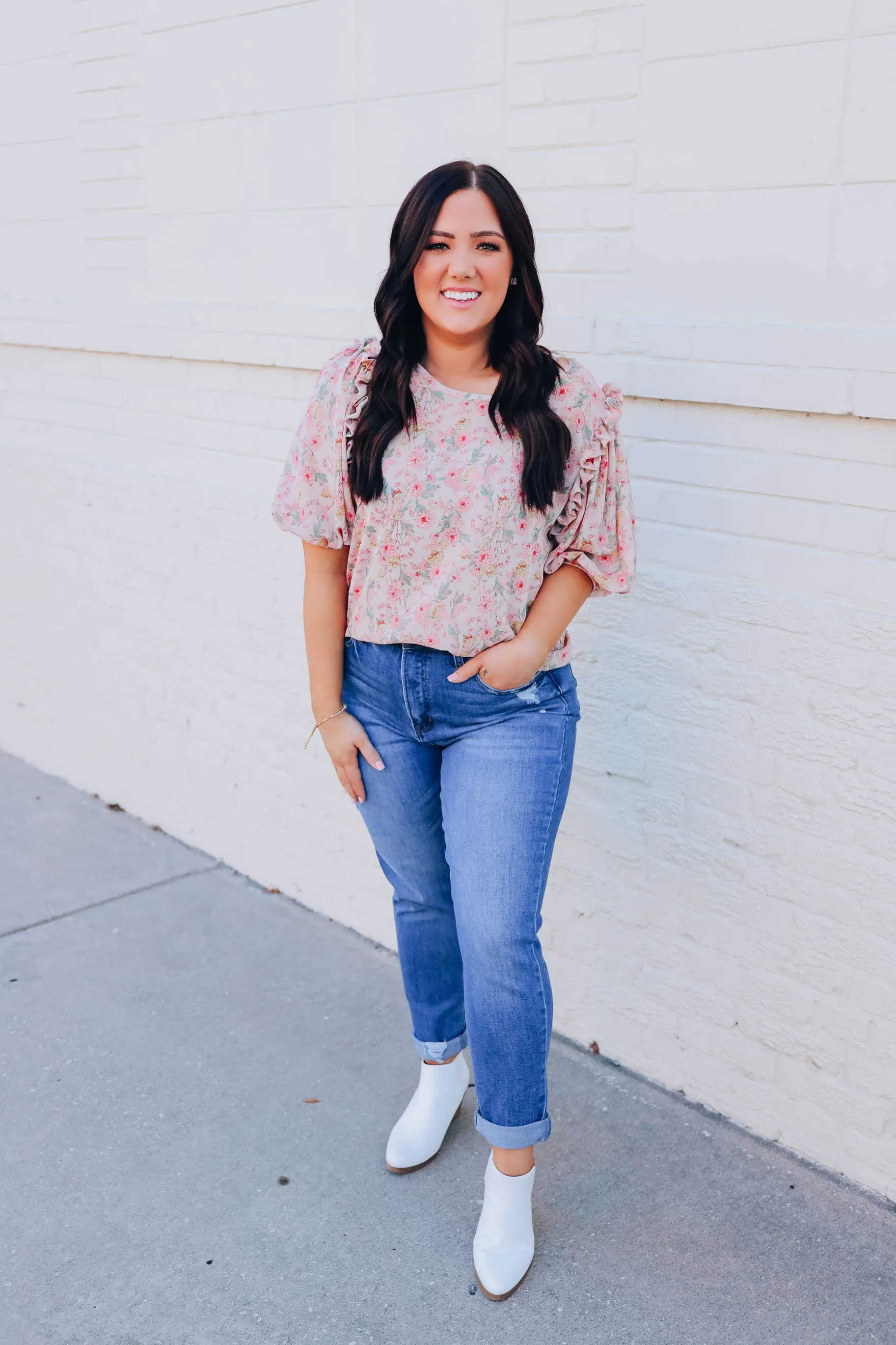 Morning Glory Floral Blouse