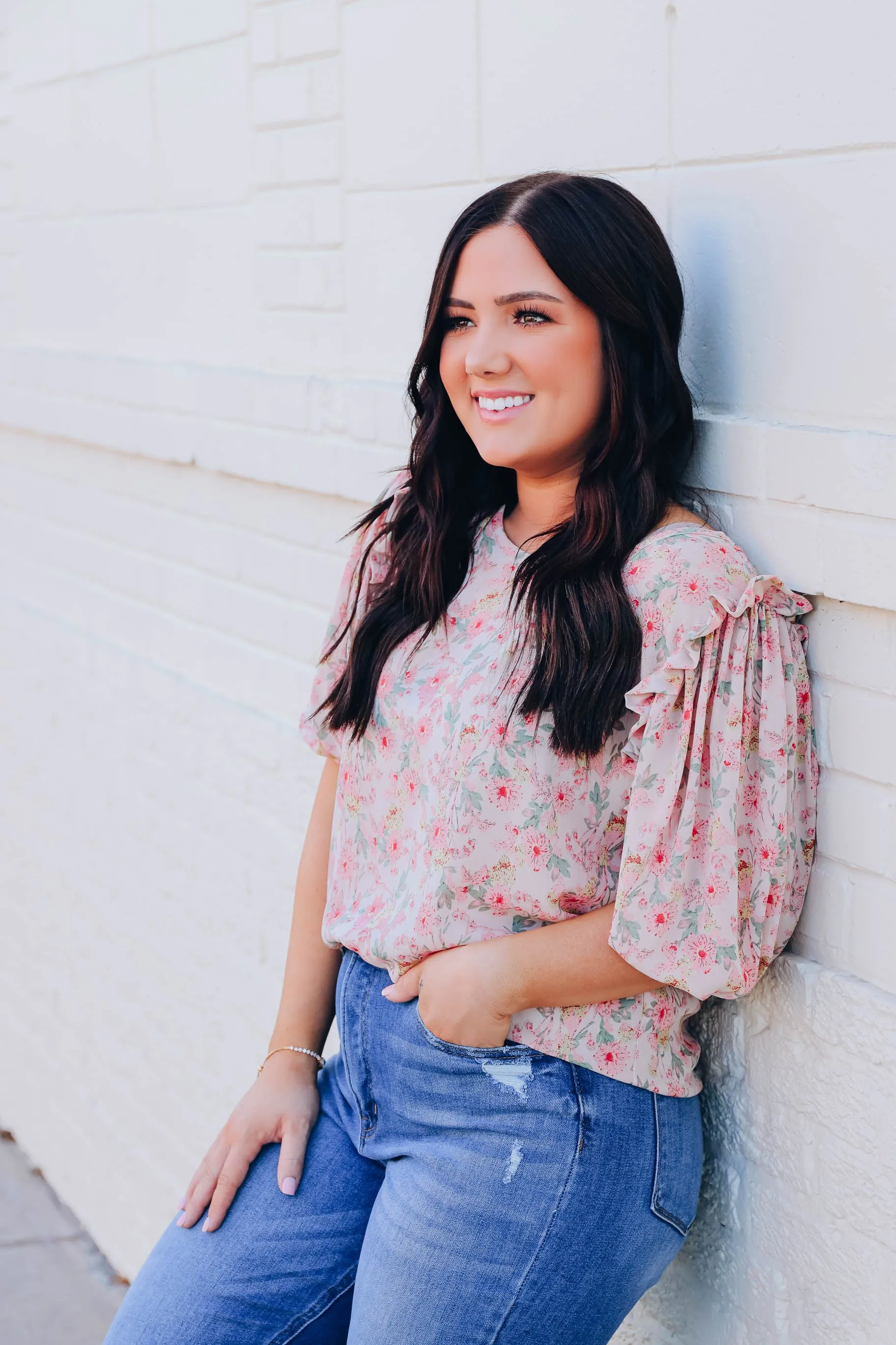 Morning Glory Floral Blouse