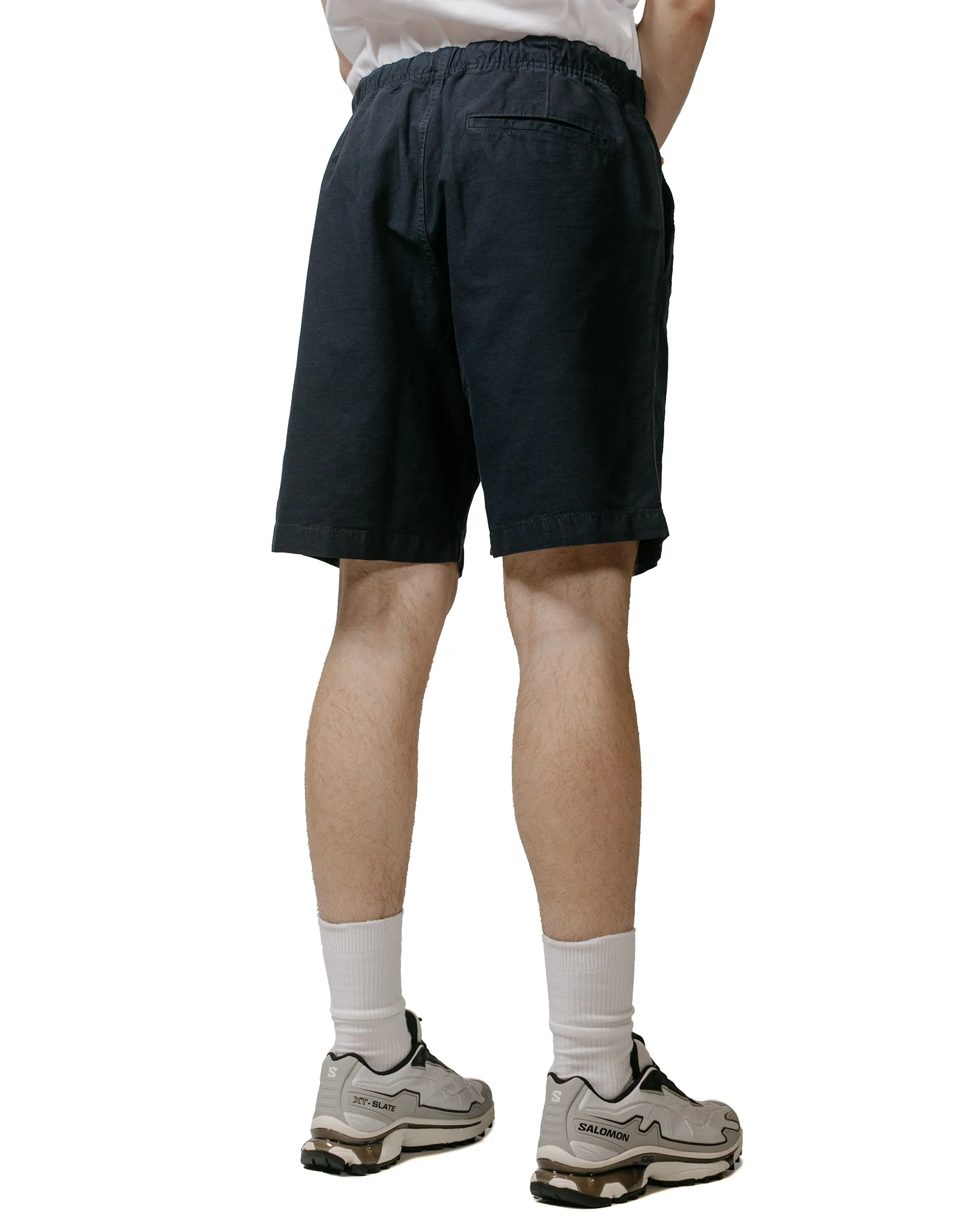 Norse Projects Ezra Relaxed Cotton Linen Short Dark Navy