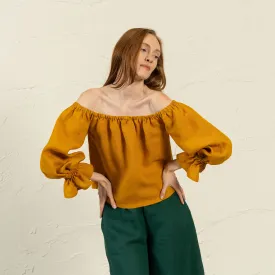 Off Shoulder Blouse with Ruffles Jessica