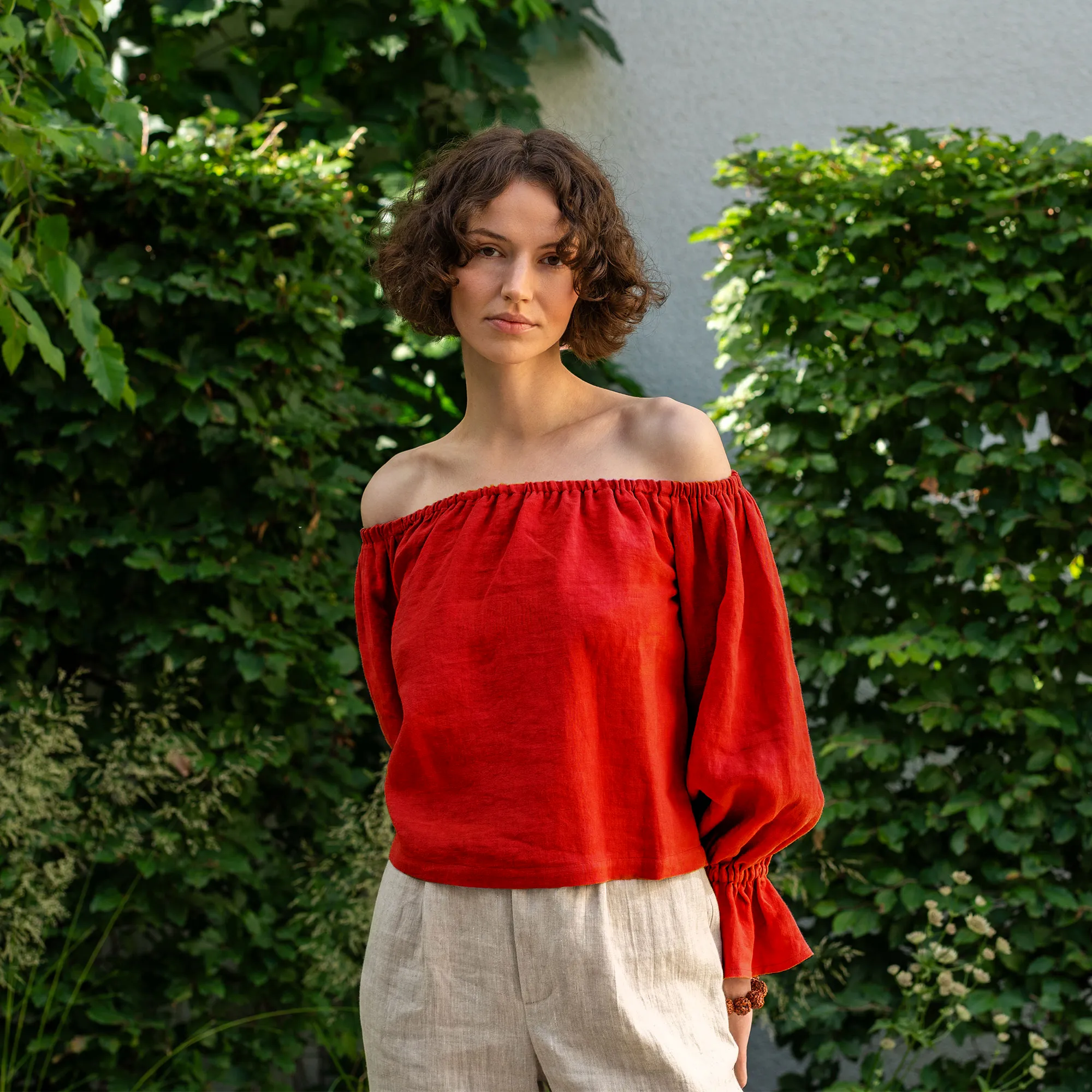 Off Shoulder Blouse with Ruffles Jessica