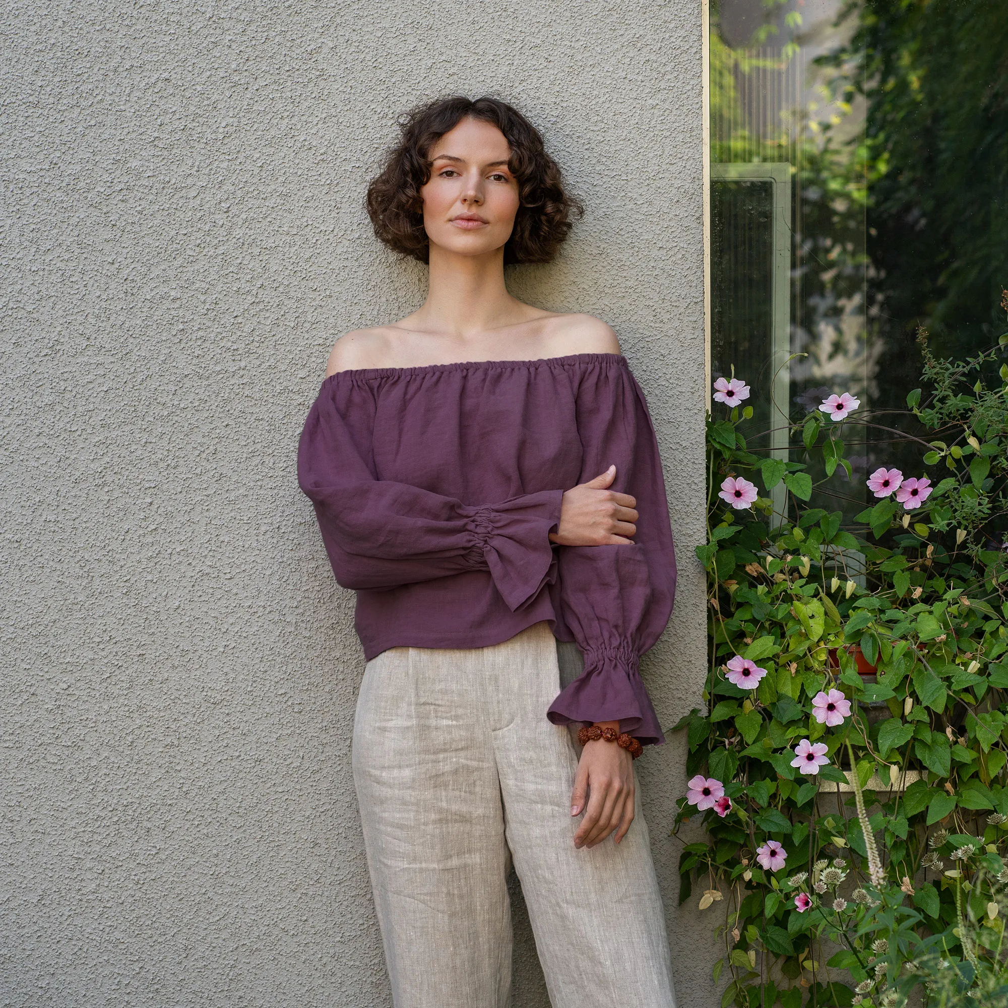 Off Shoulder Blouse with Ruffles Jessica