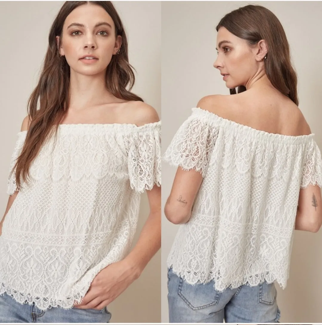 Off Shoulder Lace Top