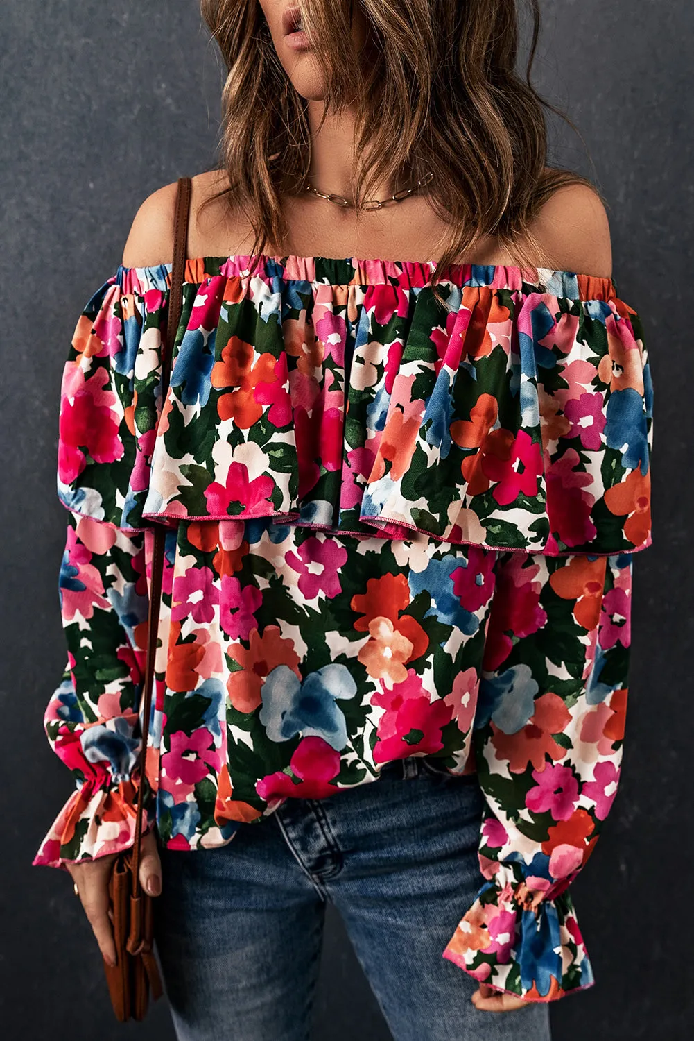 Off-Shoulder Layered Blouse