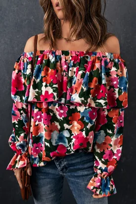 Off-Shoulder Layered Blouse