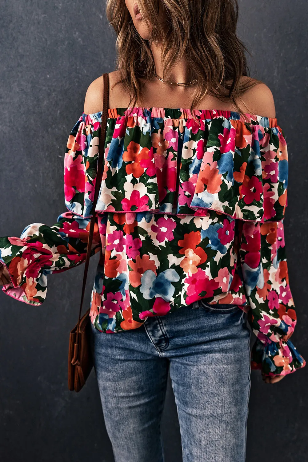 Off-Shoulder Layered Blouse