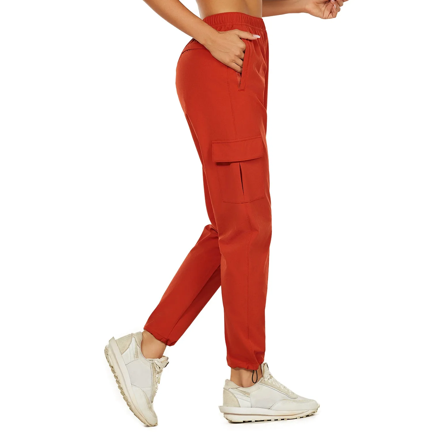 One for All High-Waisted Hiking Pants Orange