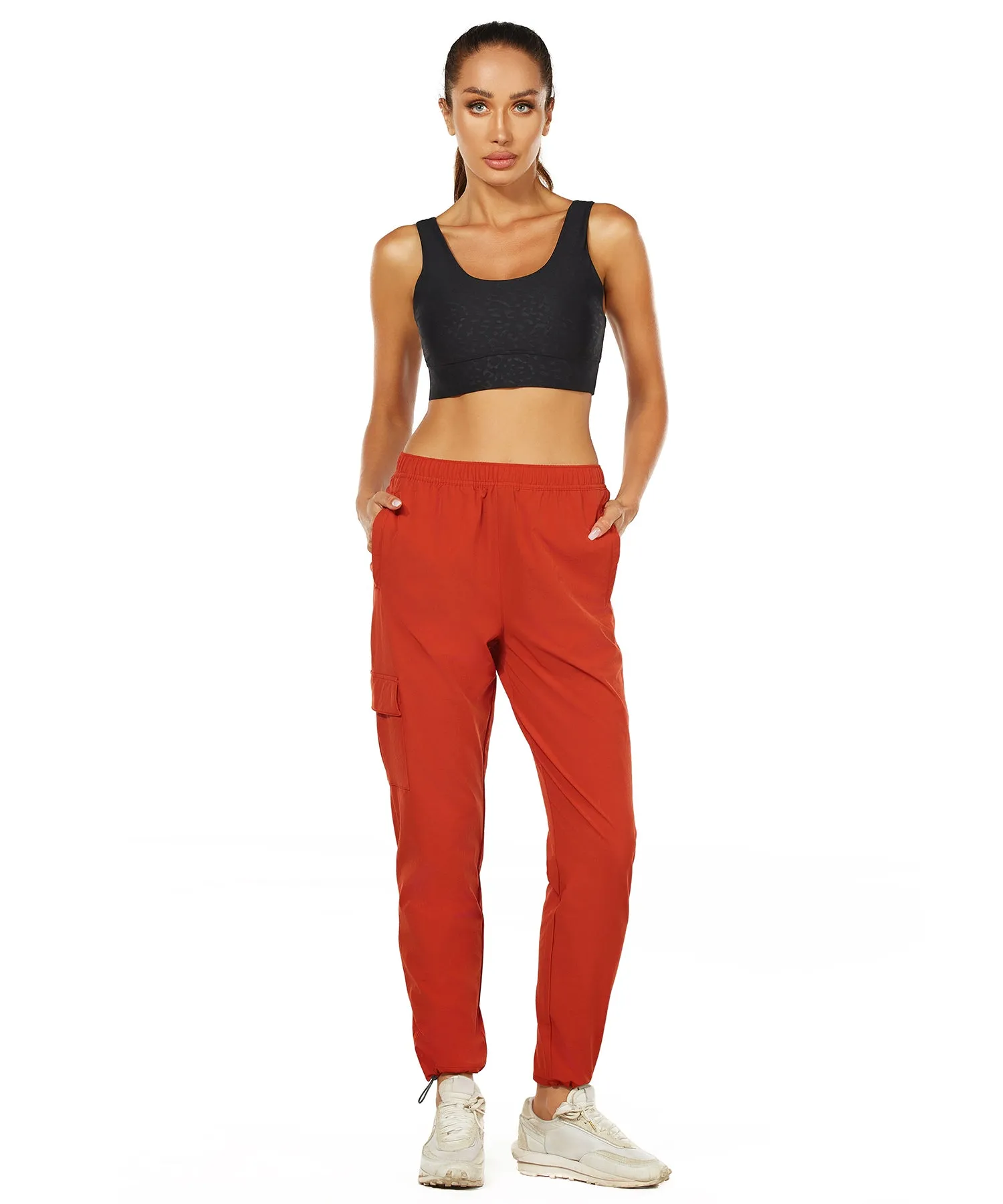 One for All High-Waisted Hiking Pants Orange