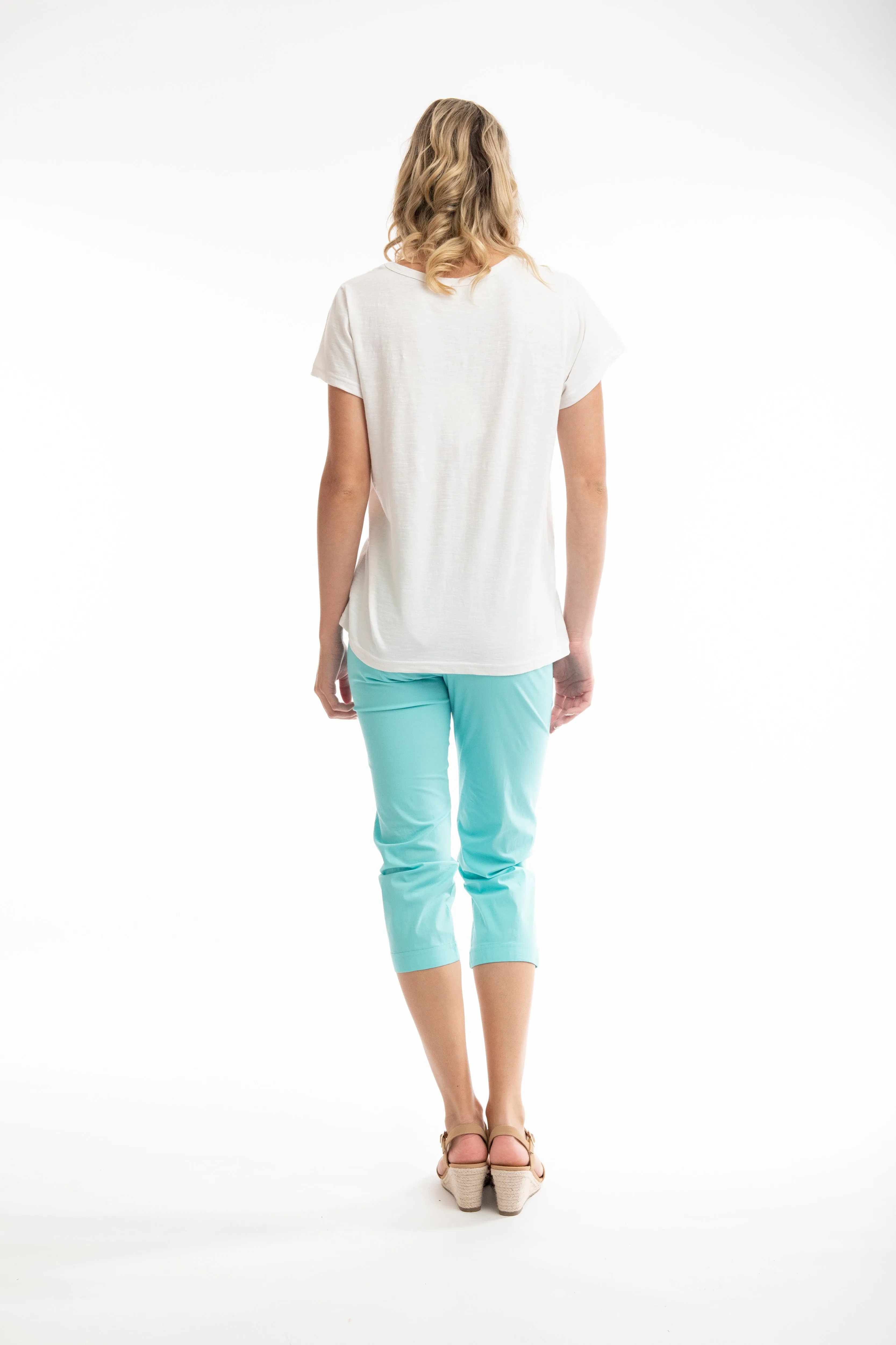 Orientique - Elasticated Waist Capri Trousers (5605) (3 colours)