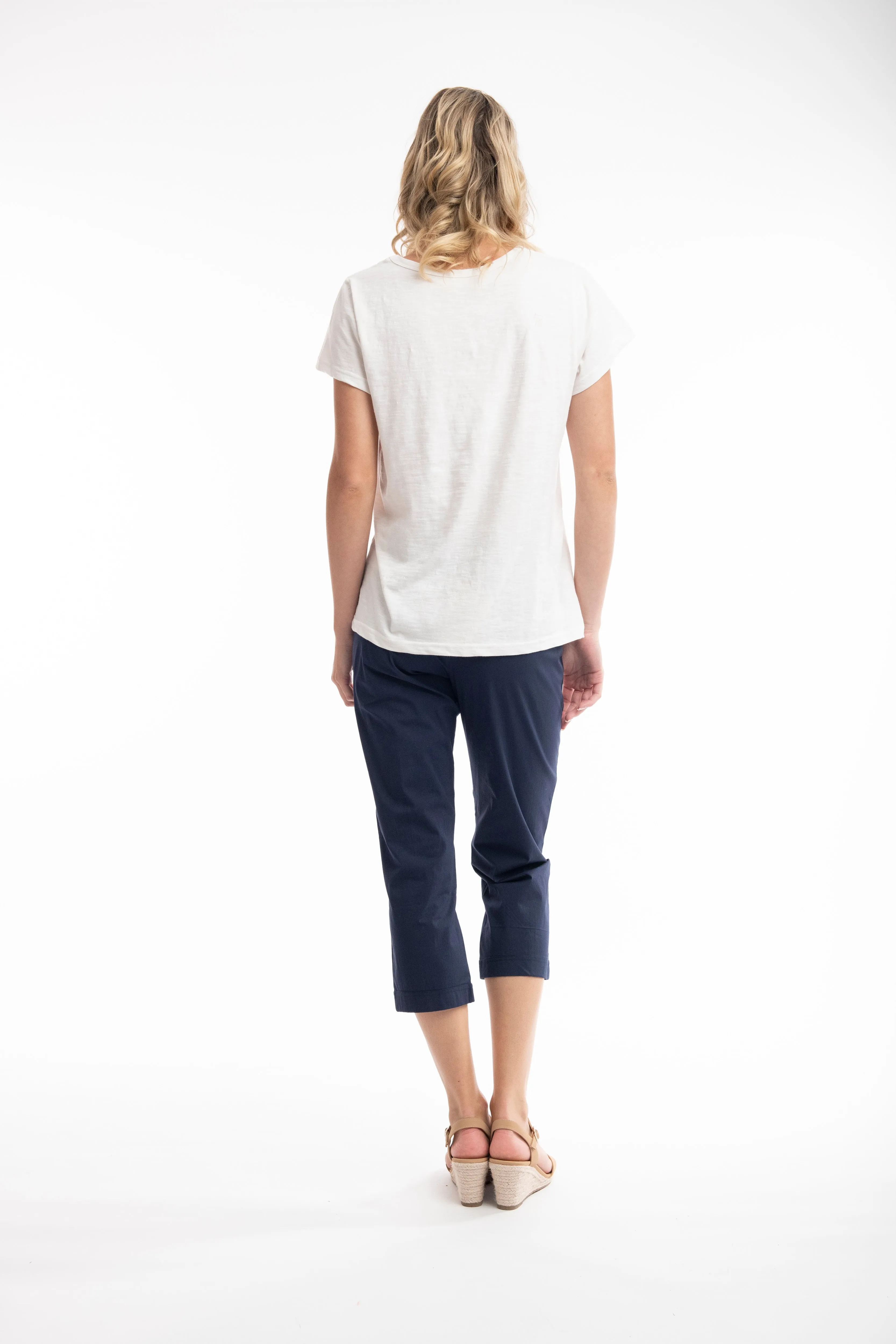 Orientique - Elasticated Waist Capri Trousers (5605) (3 colours)