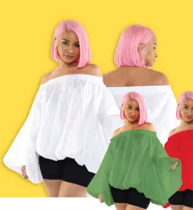 Oversized Off Shoulder Blouse