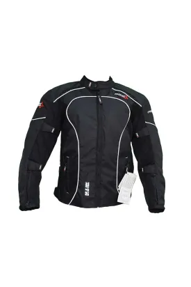 PGS Riding Gears - All Season Mesh Protective Riding Jacket Black