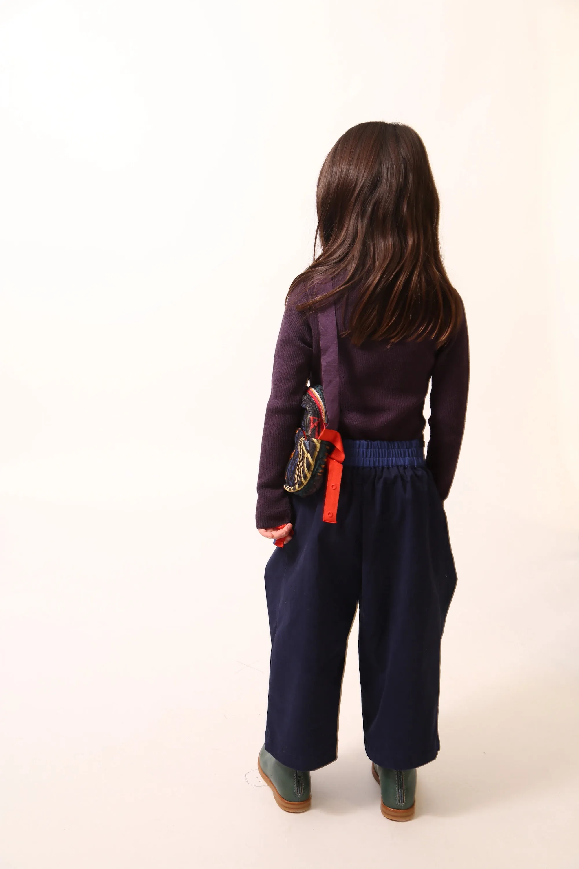 PLEATED WIDE LEG TIE TROUSERS