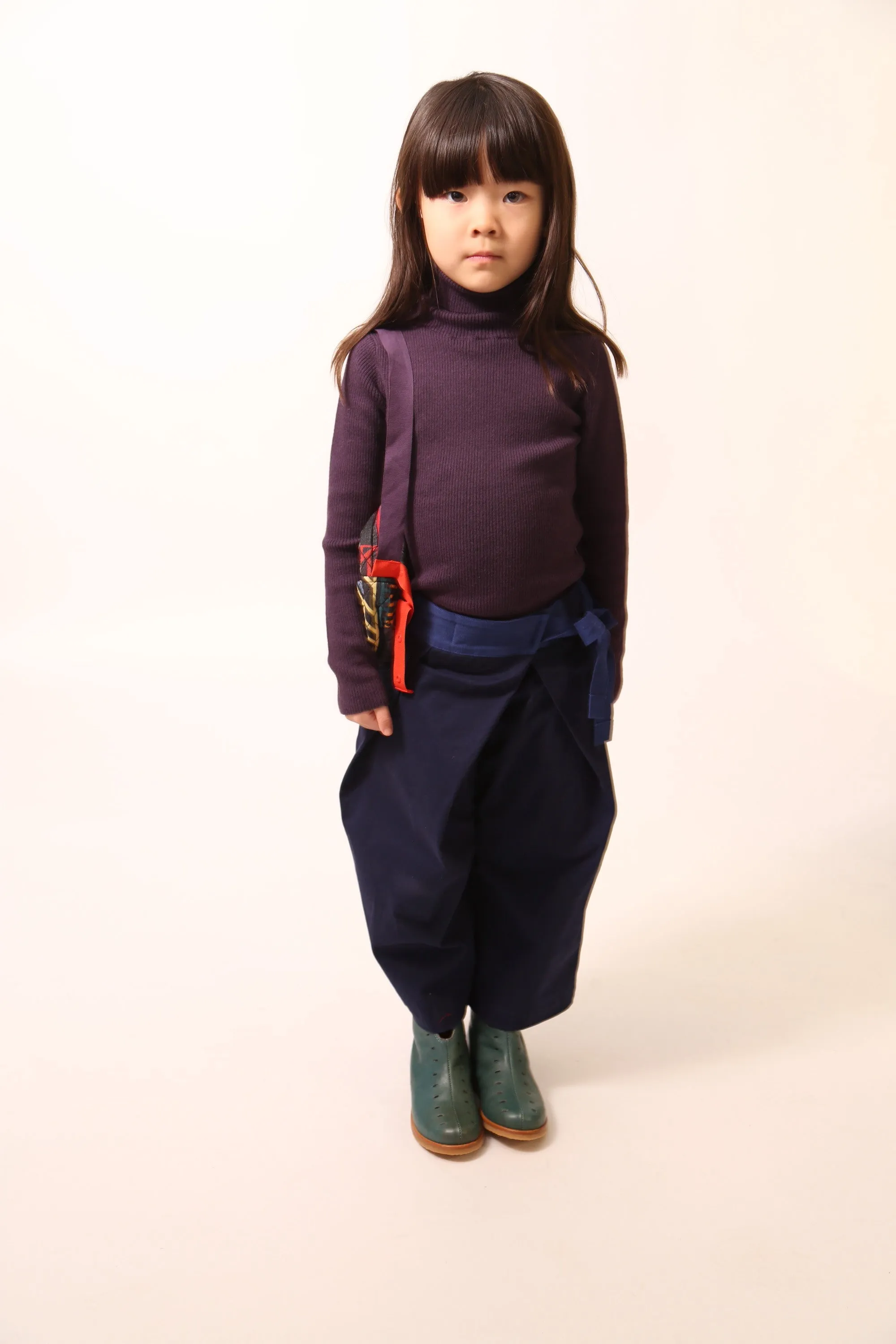 PLEATED WIDE LEG TIE TROUSERS
