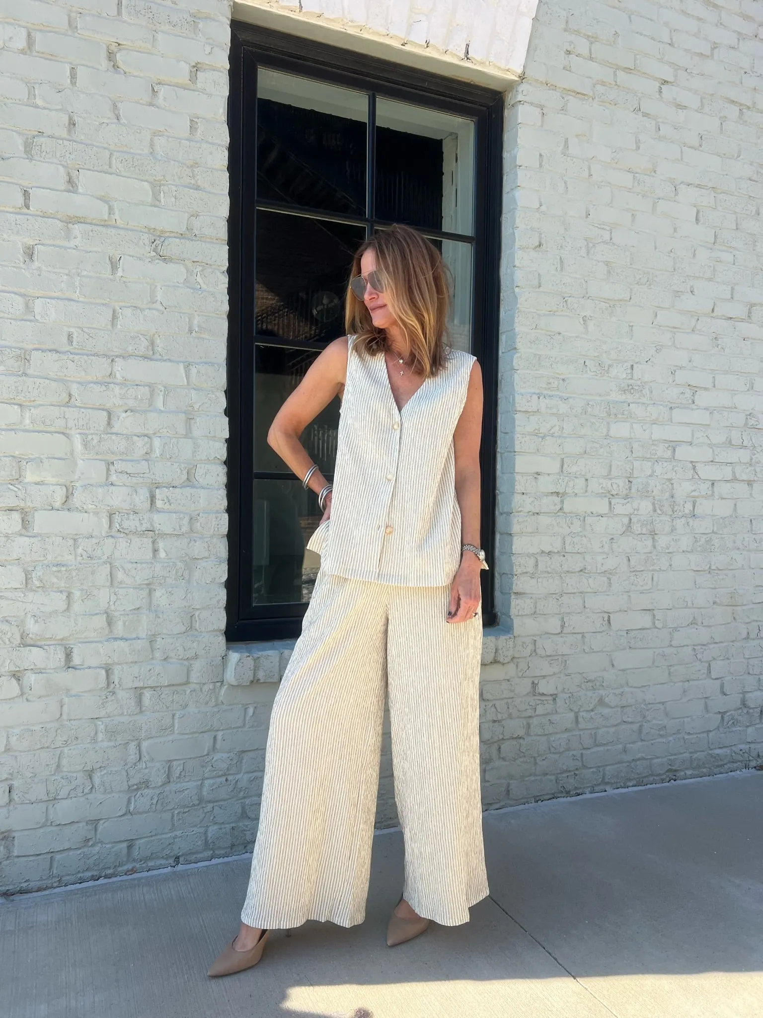 Sadie & Sage | In the Clouds Striped Set