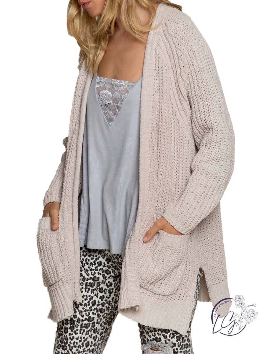 Season of Fun Cable Knit Cardigan
