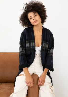 Soft Tonal Cozy 3/4 Sleeve Cardigan