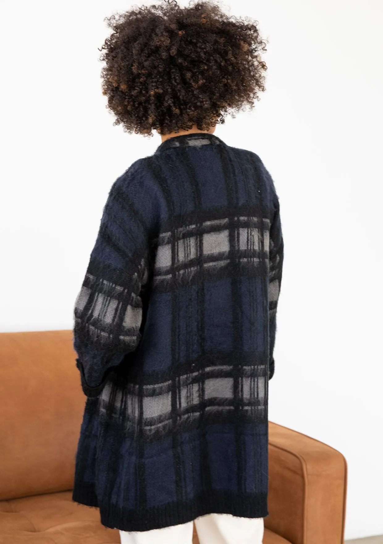 Soft Tonal Cozy 3/4 Sleeve Cardigan