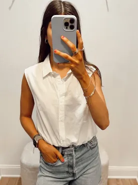 Stateside Voile Sleeveless Shirt