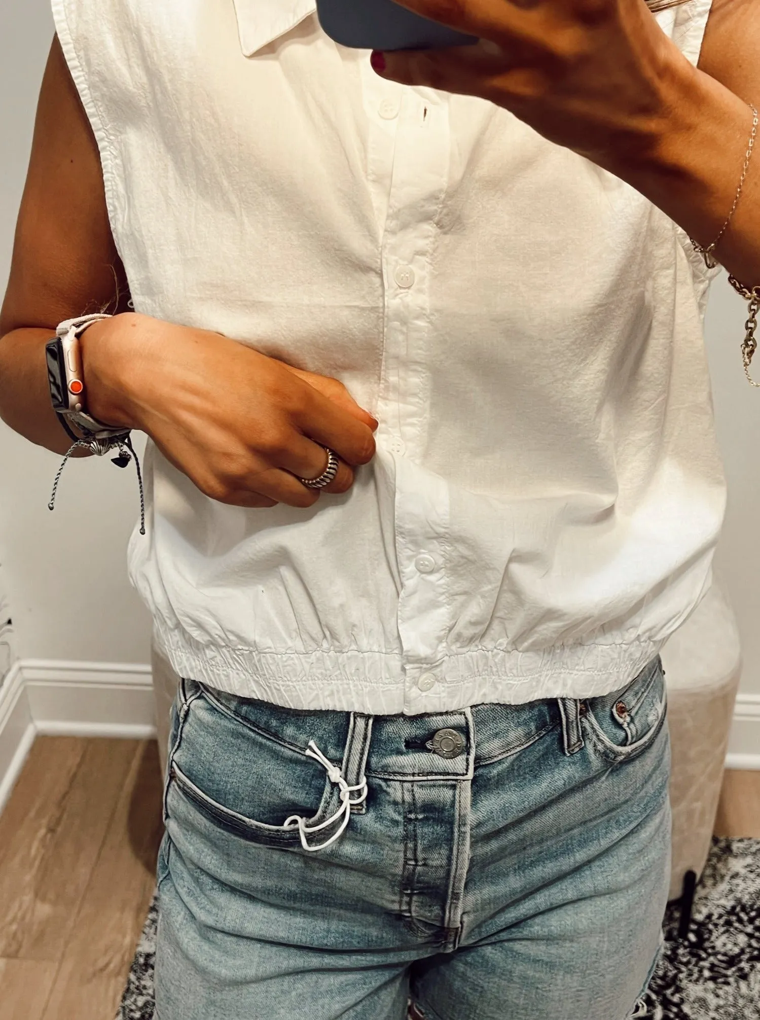 Stateside Voile Sleeveless Shirt