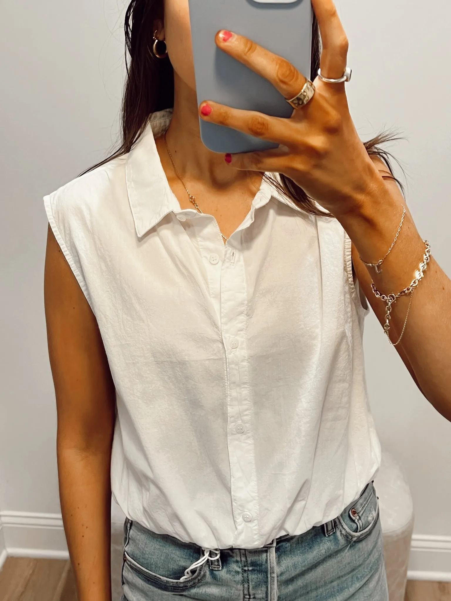 Stateside Voile Sleeveless Shirt