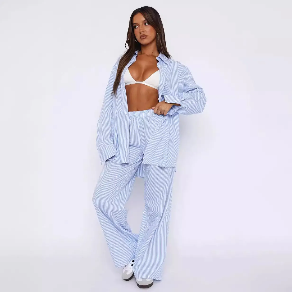 Summer Stride Casual Wide Leg Trousers