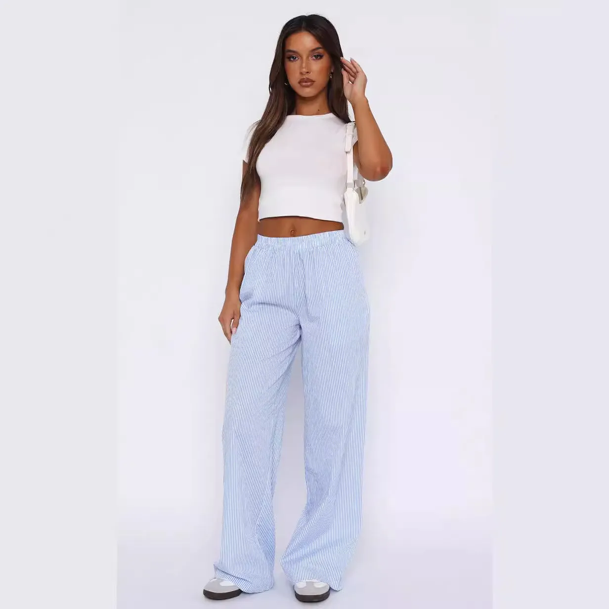 Summer Stride Casual Wide Leg Trousers