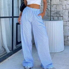 Summer Stride Casual Wide Leg Trousers